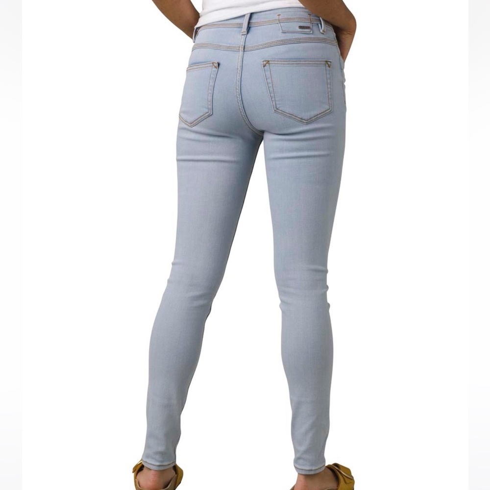prAna Light Blue Organic Cotton Soma Jeans size 0